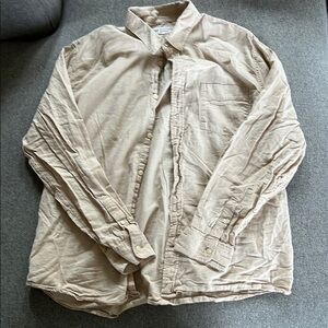 GAP Tan Linen-Blend Shirt